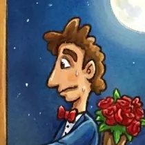 Face improvement: before - original nervous expression